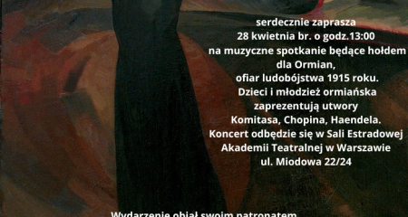 Koncert w hołdzie Ormianom, ofiarom ludobójstwa 1915 roku